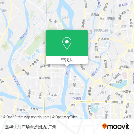 嘉华生活广场金沙洲店地图