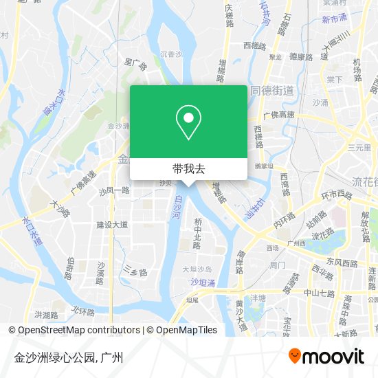 金沙洲绿心公园地图