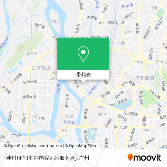神州租车(罗冲围客运站服务点)地图