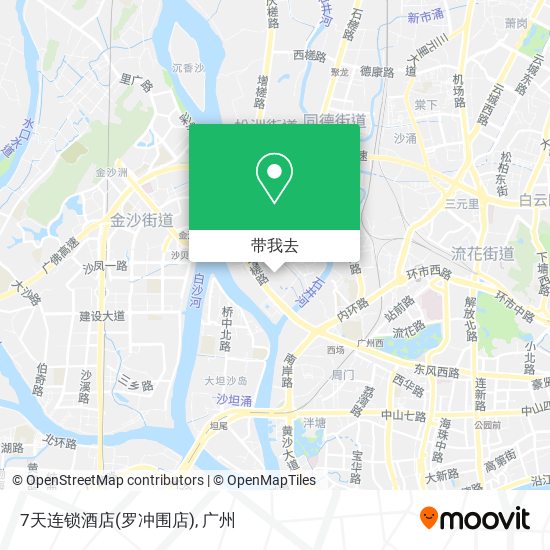 7天连锁酒店(罗冲围店)地图