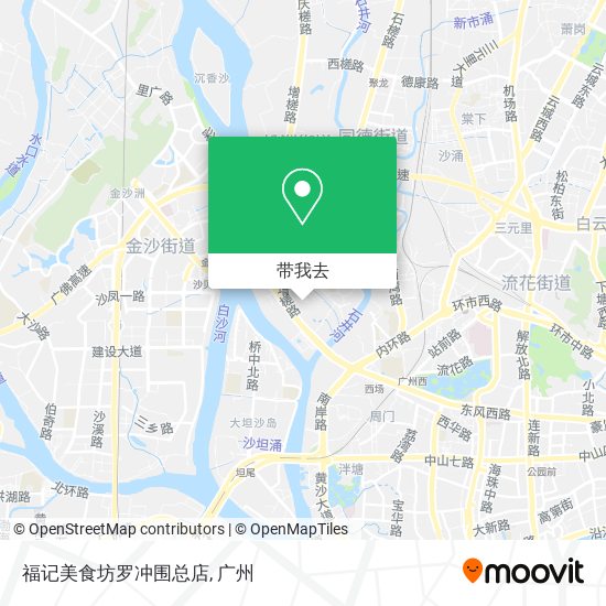 福记美食坊罗冲围总店地图