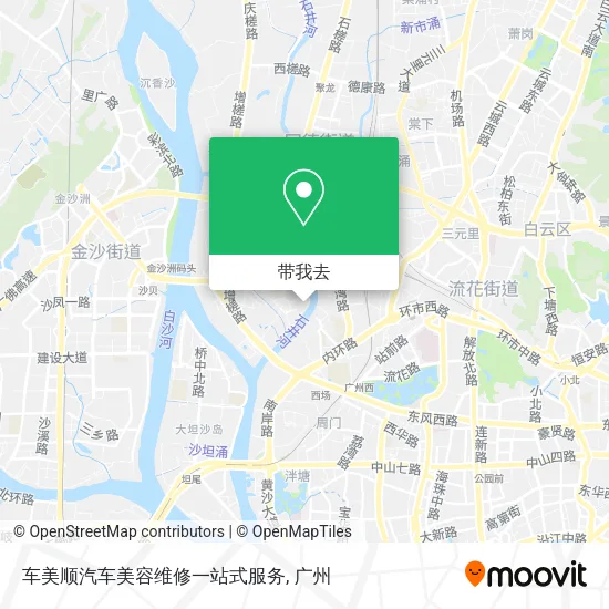 车美顺汽车美容维修一站式服务地图