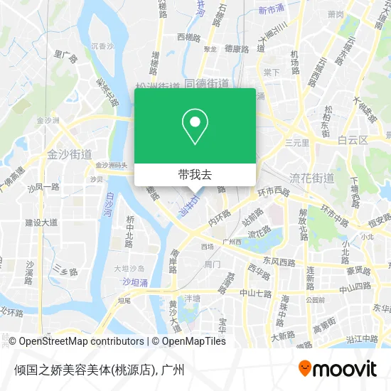 倾国之娇美容美体(桃源店)地图