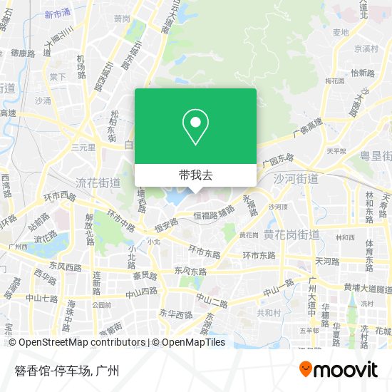 簪香馆-停车场地图