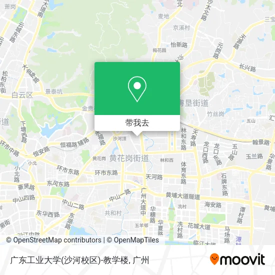广东工业大学(沙河校区)-教学楼地图