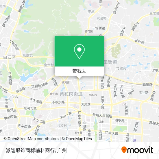 派隆服饰商标辅料商行地图