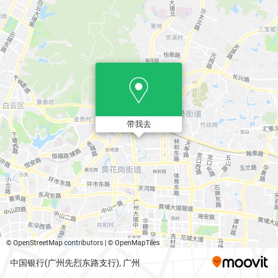 中国银行(广州先烈东路支行)地图