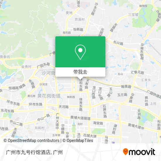 广州市九号行馆酒店地图