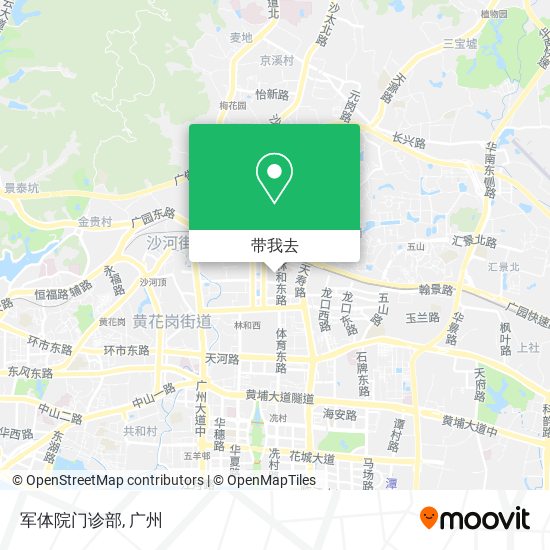 军体院门诊部地图