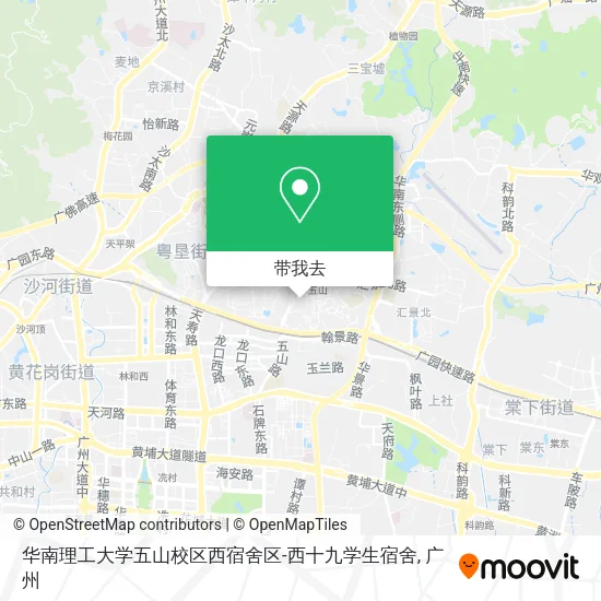 华南理工大学五山校区西宿舍区-西十九学生宿舍地图