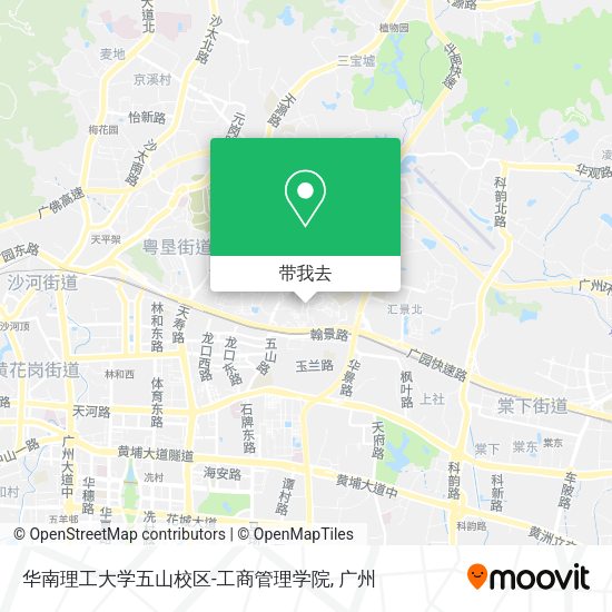 华南理工大学五山校区-工商管理学院地图