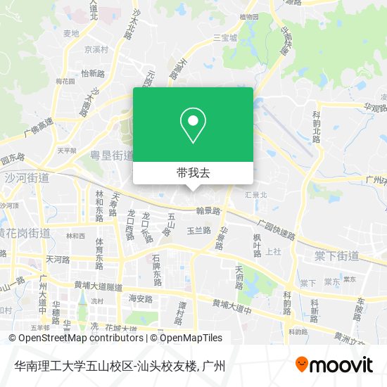 华南理工大学五山校区-汕头校友楼地图