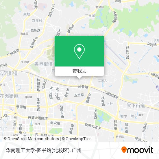 华南理工大学-图书馆(北校区)地图