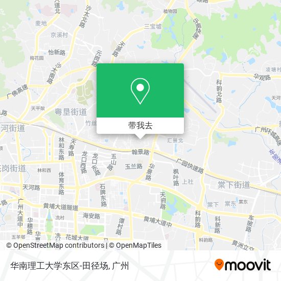 华南理工大学东区-田径场地图