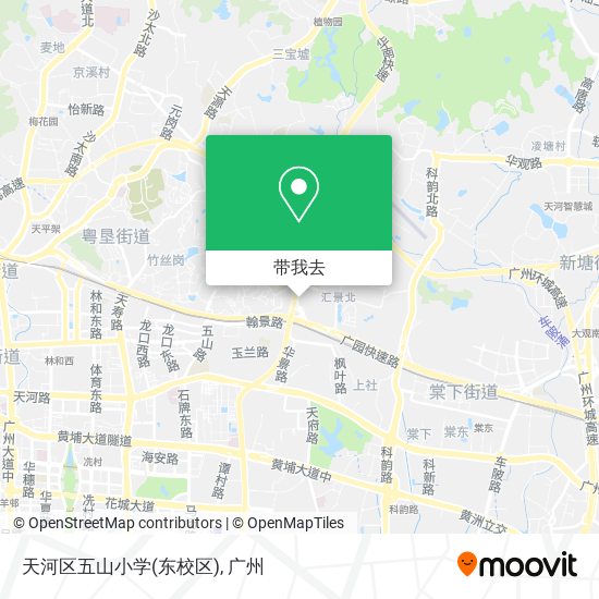 天河区五山小学(东校区)地图