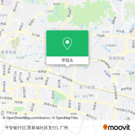 平安银行(汇景新城社区支行)地图