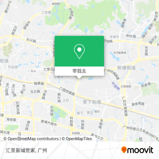 汇景新城世家地图