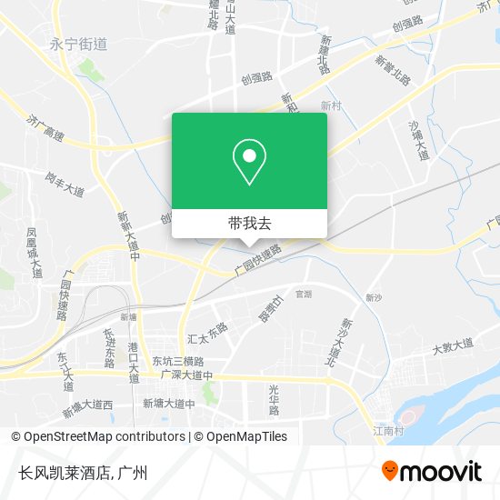 长风凯莱酒店地图