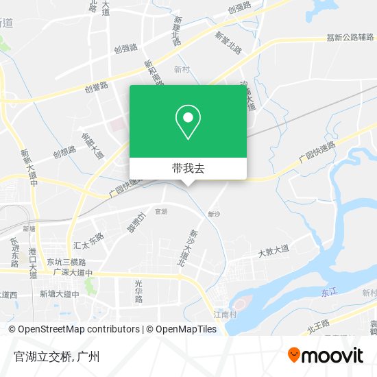 官湖立交桥地图