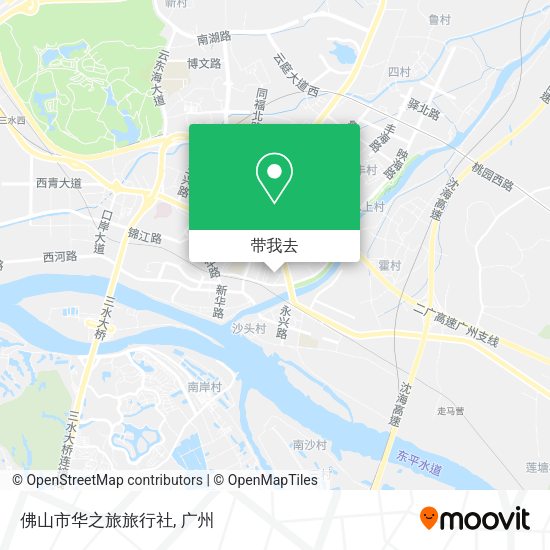 佛山市华之旅旅行社地图