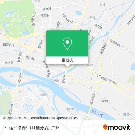 生运经络养生(月桂分店)地图