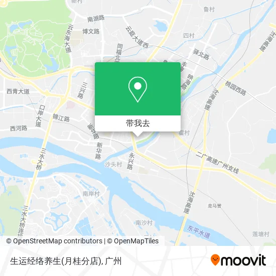 生运经络养生(月桂分店)地图