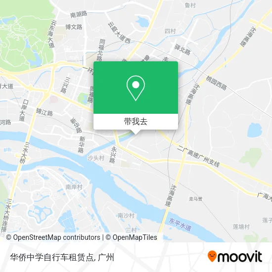 华侨中学自行车租赁点地图