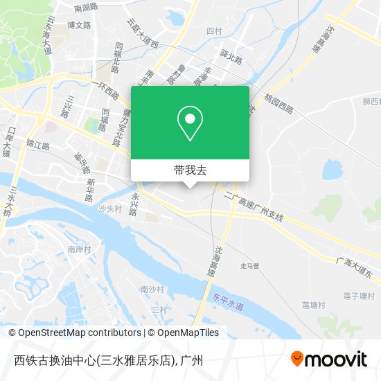 西铁古换油中心(三水雅居乐店)地图