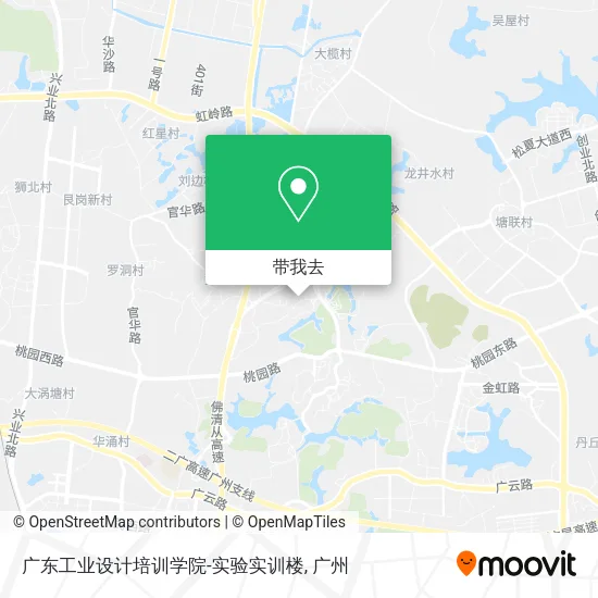 广东工业设计培训学院-实验实训楼地图