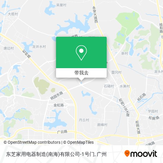 东芝家用电器制造(南海)有限公司-1号门地图