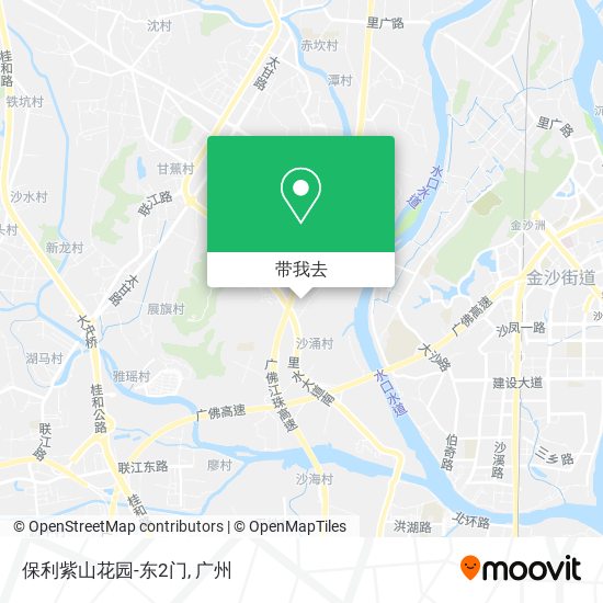 保利紫山花园-东2门地图