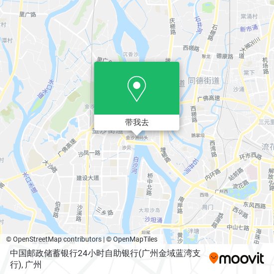 中国邮政储蓄银行24小时自助银行(广州金域蓝湾支行)地图
