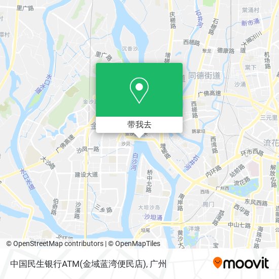 中国民生银行ATM(金域蓝湾便民店)地图