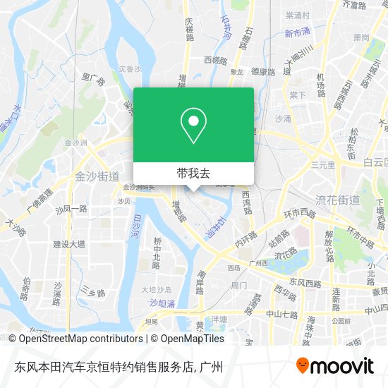 东风本田汽车京恒特约销售服务店地图