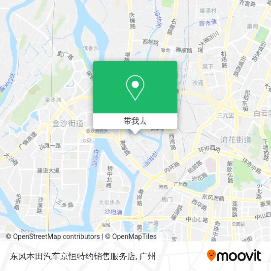 东风本田汽车京恒特约销售服务店地图