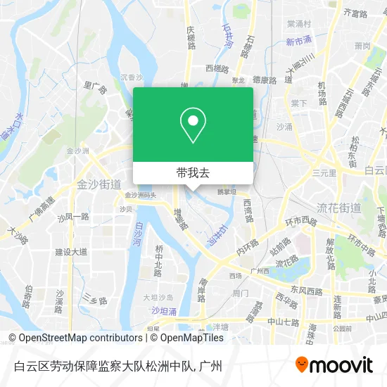 白云区劳动保障监察大队松洲中队地图