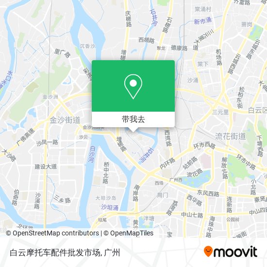 白云摩托车配件批发市场地图