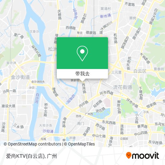 爱尚KTV(白云店)地图
