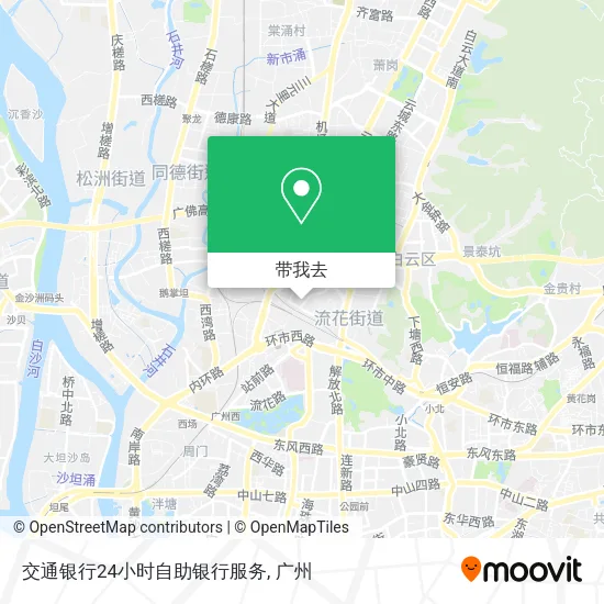 交通银行24小时自助银行服务地图