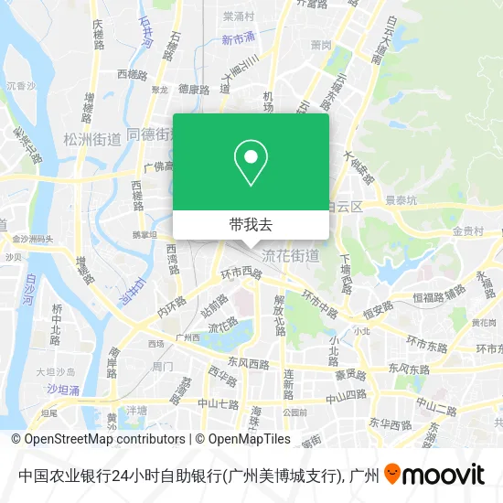 中国农业银行24小时自助银行(广州美博城支行)地图