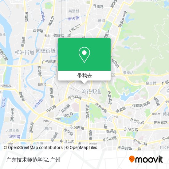 广东技术师范学院地图
