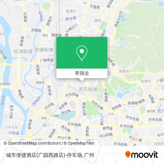 城市便捷酒店(广园西路店)-停车场地图