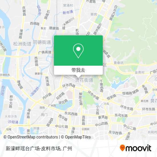 新濠畔瑶台广场-皮料市场地图