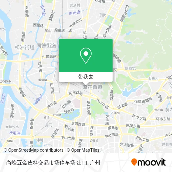 尚峰五金皮料交易市场停车场-出口地图