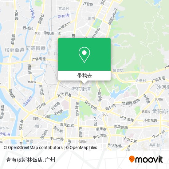 青海穆斯林饭店地图