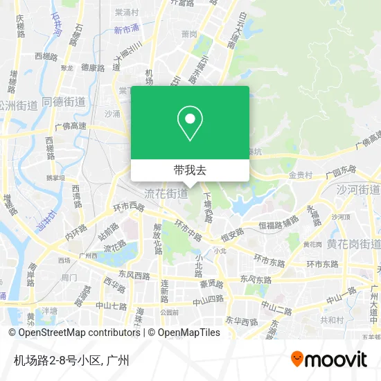 机场路2-8号小区地图