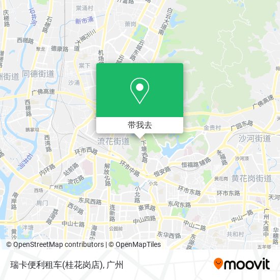 瑞卡便利租车(桂花岗店)地图