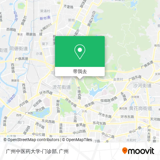广州中医药大学-门诊部地图