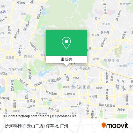 沙河粉村(白云山二店)-停车场地图