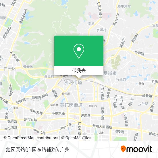 鑫园宾馆(广园东路辅路)地图